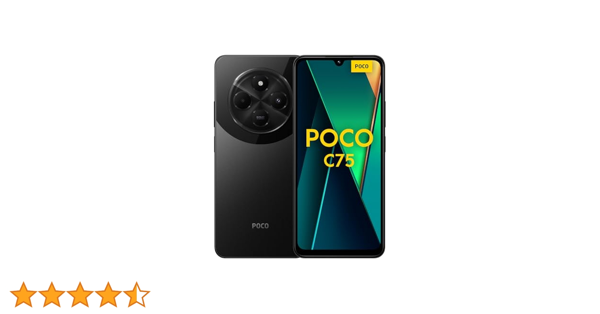 poco c75 6gb +128gb black 新品未開封 Xiaomi POCO C75 Unlocked Android Cell Phone (Black/6GB+128GB